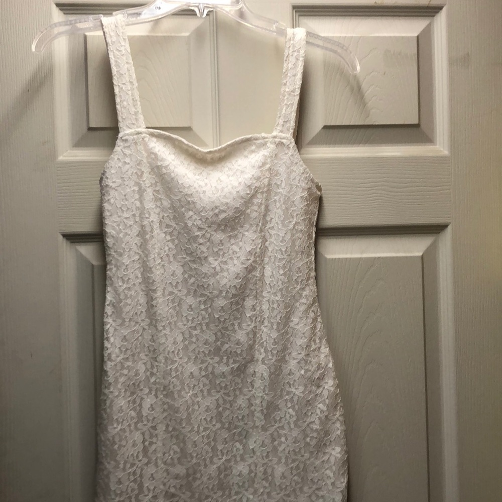 Hollister white lace dress